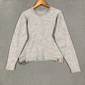 Paka Sweater Women's XL Light Gray Heather Crewneck Royal Alpaca Blend Pullover